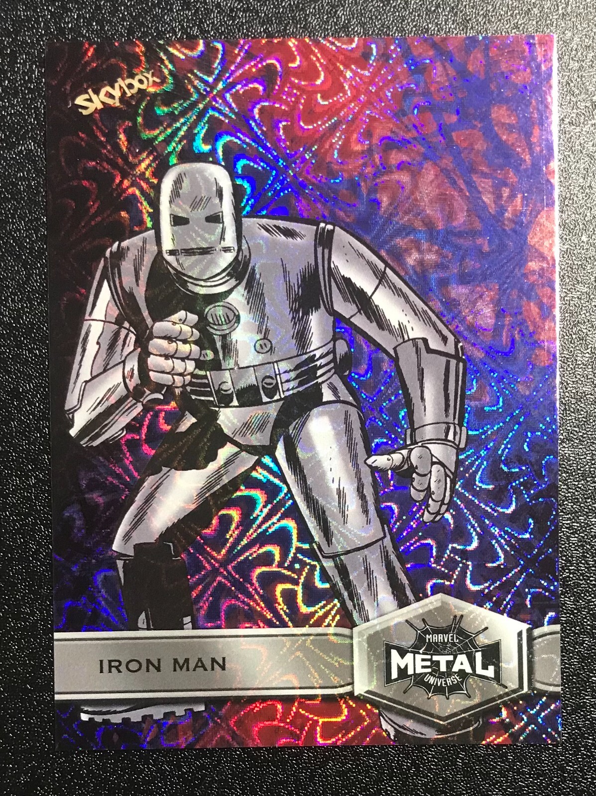 2022 Skybox Marvel Universe Metal Spider-Man  #136 🔥 IRON MAN GRANDIOSE 🔥