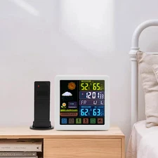 Indoor Outdoor Wireless Weather Station with Humidity Sensor and LCD Display