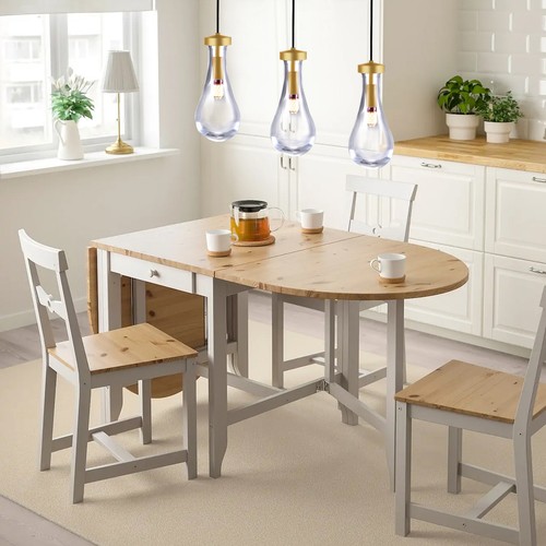 Raindrop Pendant Pendant Lights Kitchen Island Teardrop Glass Pendant Light - Picture 6 of 13