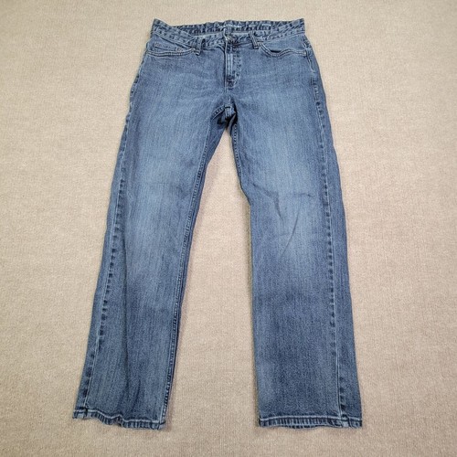 Calvin Klein Jeans Men 34x30 Blue Straight Classic Denim Casual Medium Wash - 第 1/11 張圖片