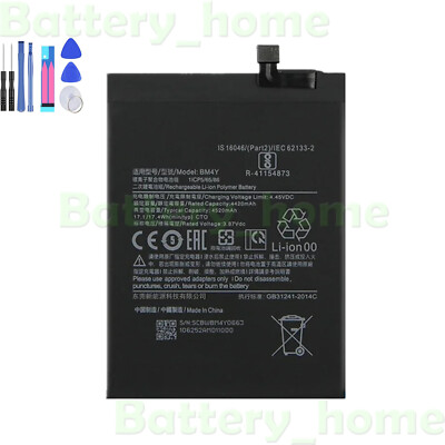BM4Y Replacement battery For Xiaomi Poco F3/M2012K11AG/RedmiK40 4520 mAh + Tools