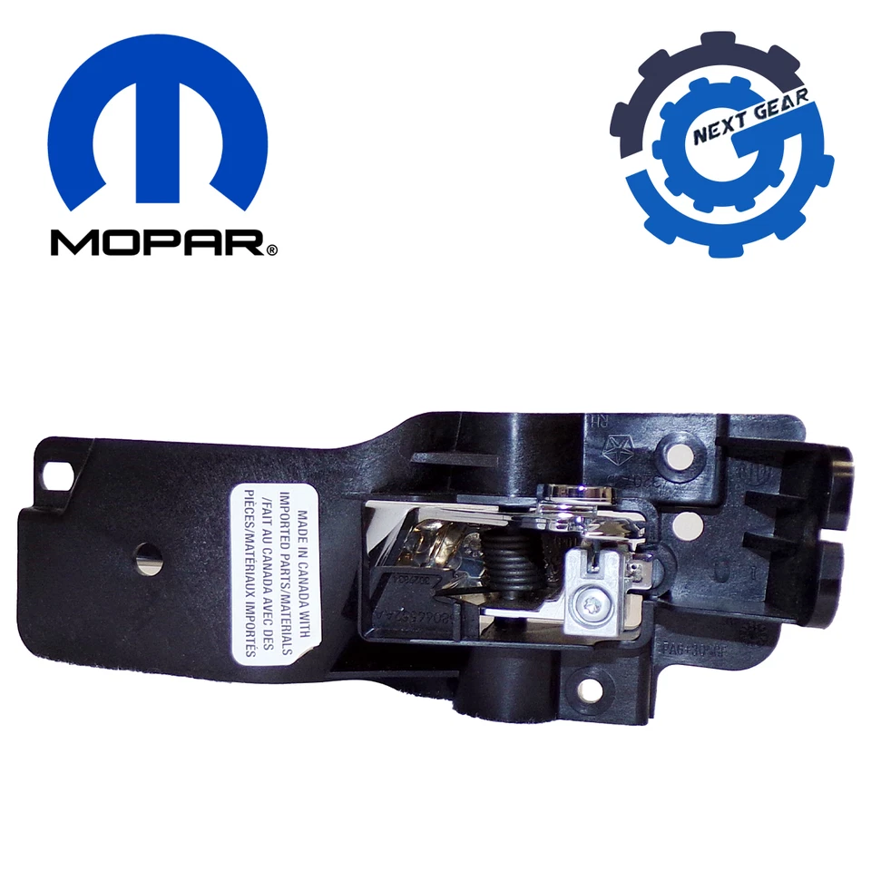 Nueva manija de puerta interior Mopar 2011-2020 Chrysler Town & Country 68066552AA fabricante de equipos originales Foto 3 de 4