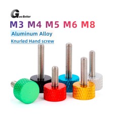 Aluminum Knurled Thumb Screw M3 M4 M5 M6 M8 For Computer Case Adjustment Bolts