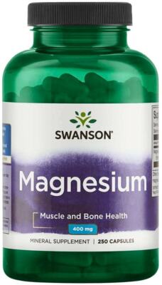 Swanson Magnesium 200 mg 250 Capsules.