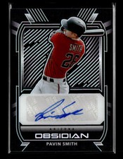 2021 Panini Chronicles #O-PS Pavin Smith Obsidian Autographs