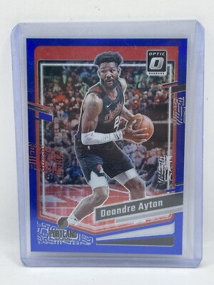 Optic RC Auto Deandre Ayton ブレイザーズ NBA 2023-24 Panini Donruss Optic Choice Deandre Ayton Blue Prizm