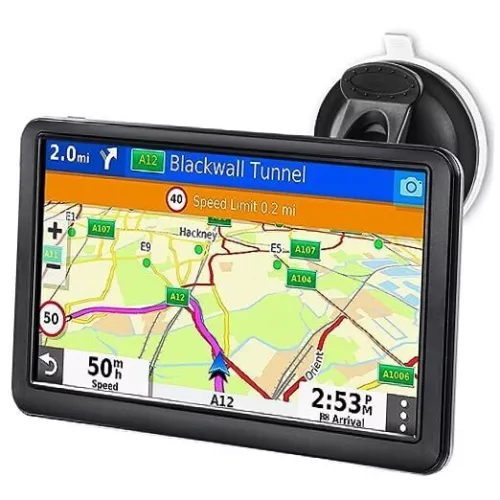 S7 GPS Navigator for Car, 7 inch, with US Canada Mexico 2024 Maps, Free 