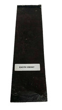 1 Black Ebony Wood Lumber Blank DIY Material for Music Instrument 6"x1.75"x3/8"