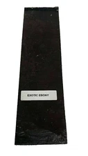 1 Black Ebony Wood Lumber Blank DIY Material for Music Instrument 6"x1.75"x3/8"