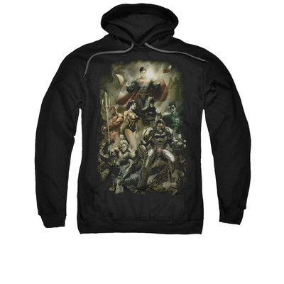 JUSTICE LEAGUE AFTERMATH Licensed Pullover Hooded Sweatshirt Hoodie SM-3XL