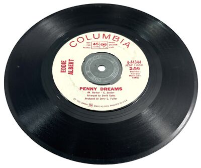 Eddie Albert Once Before / Penny Dreams Rare Promo 45 RPM Columbia 4-44344