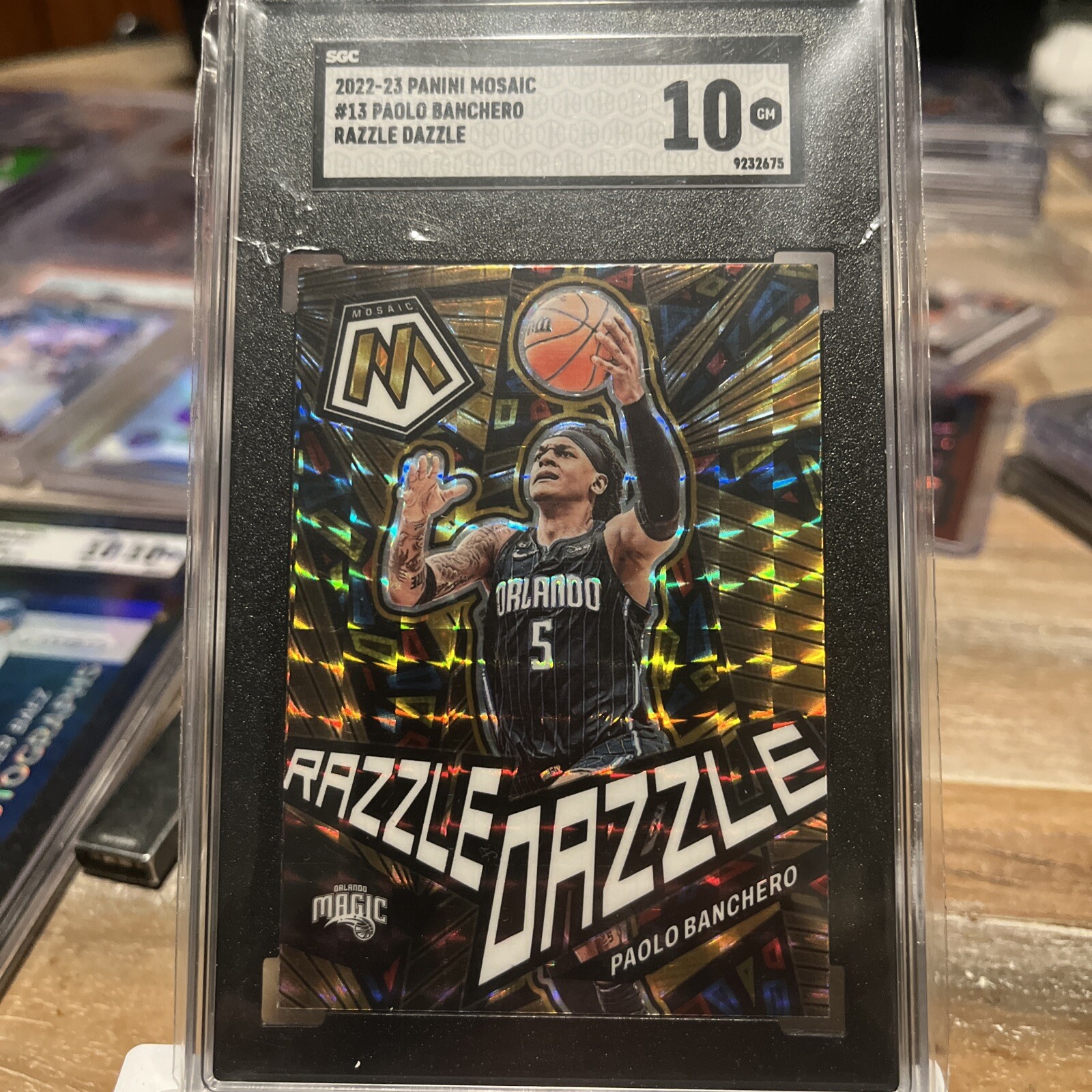 2022 Panini Mosaic Razzle Dazzle Paolo Banchero RC #13 PSA 10 Case Hit