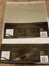 Westrim Crafts 12x12 Strap-Hinge 20 White Pages  20 Page Protectors NIP