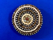 Shades Of Natural Brown In Circular Pattern Round Vintage Belt Buckle