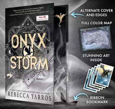 Onyx Storm Target Exclusive Edition Rebecca Yarros Hardcover