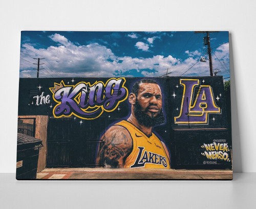 Lebron James Graffiti Poster or Canvas 