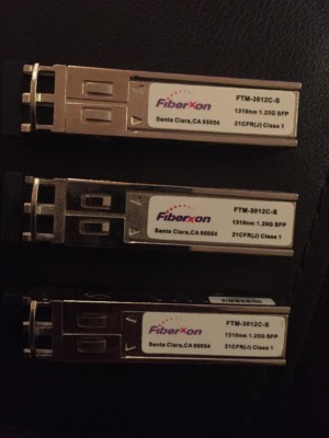 Lot Of 3 Fiberxon FTM   3012C   S Transceiver 1310NM 1.25GSFP 21CFRJ Class 1 T13