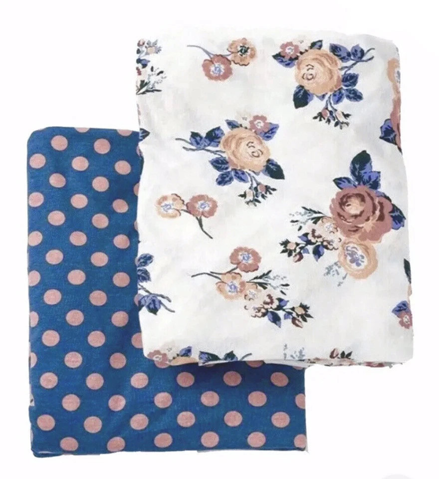 2 Sábanas de Cuna Matilda Jane Ajustadas Punto Rosa Floral Bebé Pequeño Tot 52 x 28 Foto 4 de 4