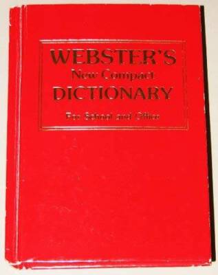 Websters New Compact Dictionary - Hardcover By Author Unknown - ACCEPTABLE