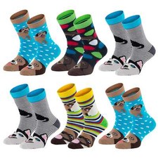 SALE! 6 Paar Kindersocken Lustige Hunde bunte...