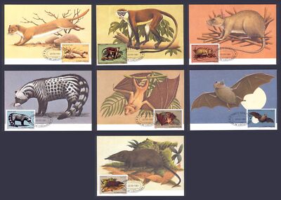 Fauna F75 Wild Animals Bat Monkey 7 MC 1981 S T Principe CV 40+ eur | eBay