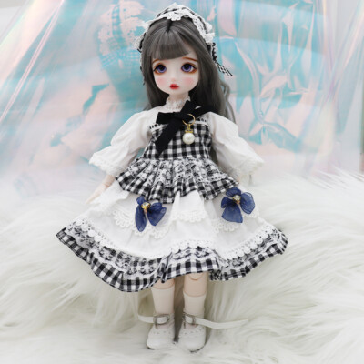 1/6 BJD Doll 30cm Ball Jointed Doll with Dress Wigs Face Makeup Eyes