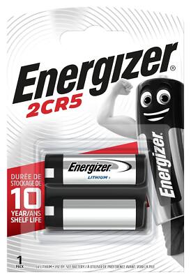 2 x Energizer 2CR5 DL245 2CR5M Lithium Power Photo Batterie 6V im Blister