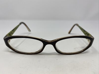 BUM Equipment Uttermost Chocolate/Lime 53-16-135 Full Rim Eyeglasses Frame &G39