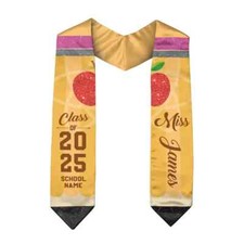 Personalized name Graduation Stole Class Of 2025, Teacher Graduation Sash 2025