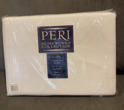 Peri Homeworks Collection Queen Ottoman White Bed Skirt 60 X 80 X 14
