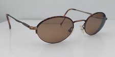 Vintage Etienne Algner EA18 Tortoise Oval Half-Rim Metal Sunglasses FRAMES ONLY