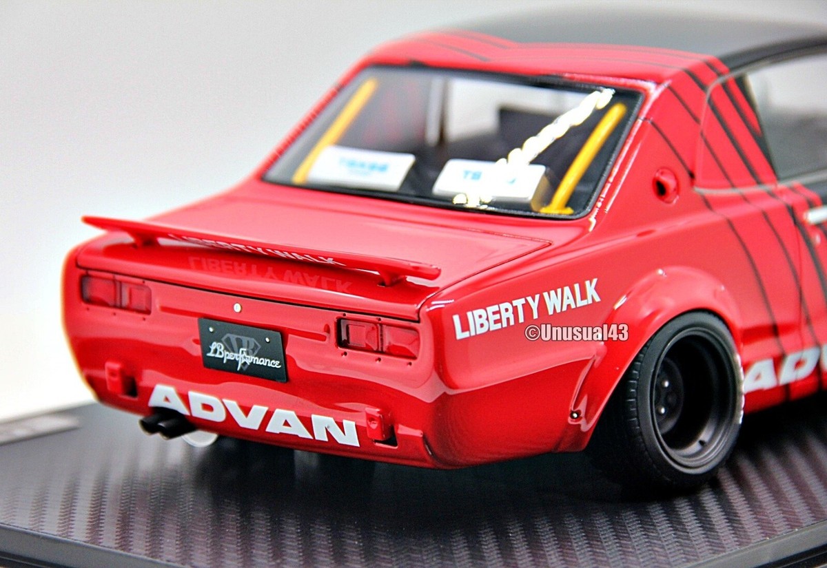 1/18 Ignition Model Liberty Walk LB Hakosuka 2dr Advan Livery Free