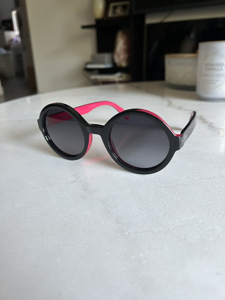 Fendi Round Sunglasses FF0120/S Black Red great condition made in italy