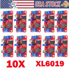 10 Pack XL6019 30W 5A DC Boost Adjustable Voltage Converter Step Up Modules US