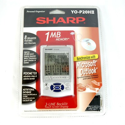 Sharp Personal Electronic Organizer MultiFunction YO-P20HII New