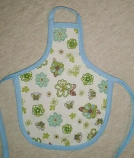 Floral / Small Flowers & Butterflies - Decorative Soap Bottle Dish Apron 1PC