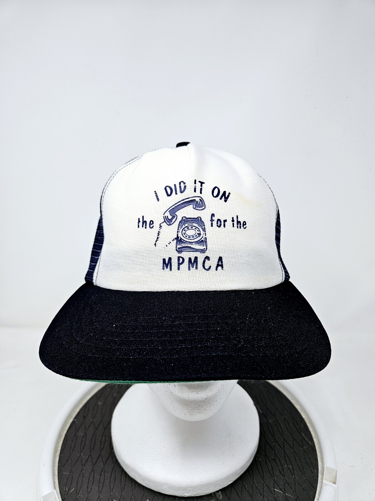 80s Vintage New Era USA Made Mesh Trucker Cap Fast Shipping