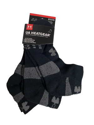 3 PAIRS BOYS SOCKS UNDER ARMOUR UA Low Cut SOCK YOUTH 4Y-8Y NEW