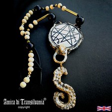 NECRONOMICON Talisman Wicca Necklace Amulet Pendant Witch Jewels Vintage Jewelry