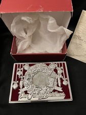 LENOX New in Box SILVERPLATED Our Family Christmas PHOTO ALBUM Holds 80 FLAWLESS