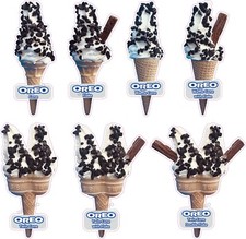 ice cream van sticker Ice Cream Cone Flake Whippy Oreo decal see variations