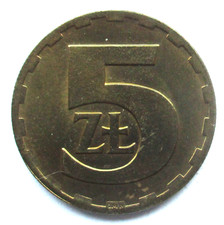 Poland 5 Zloty 1975 POLISH PEOPLE S REPUBLIC