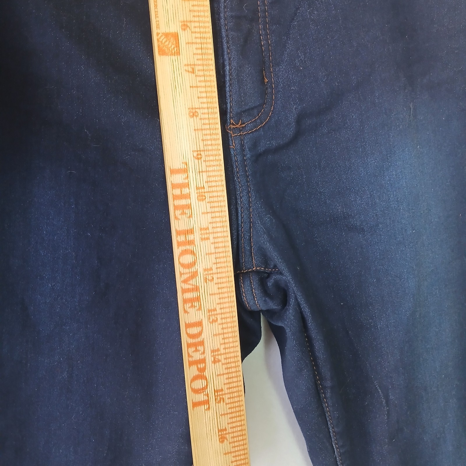 OXFORD SUPER JEGGINGS LADIES PANT Indigo Plus Size 18 Cropped Knee Pads #754 image 4