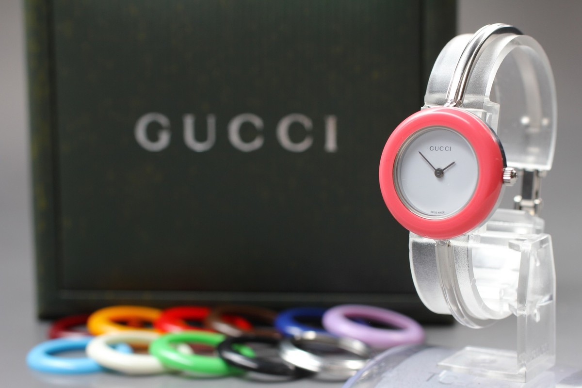 Gucci Bezel 腕時計　16-16.5cm Gucci Vintage Gucci Change Bezel 11/12 12 Colors Watch Japan