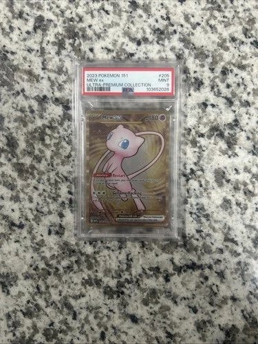 Pokémon Mew EX TCG Metal UPC Promo Card 205/165 PSA 9