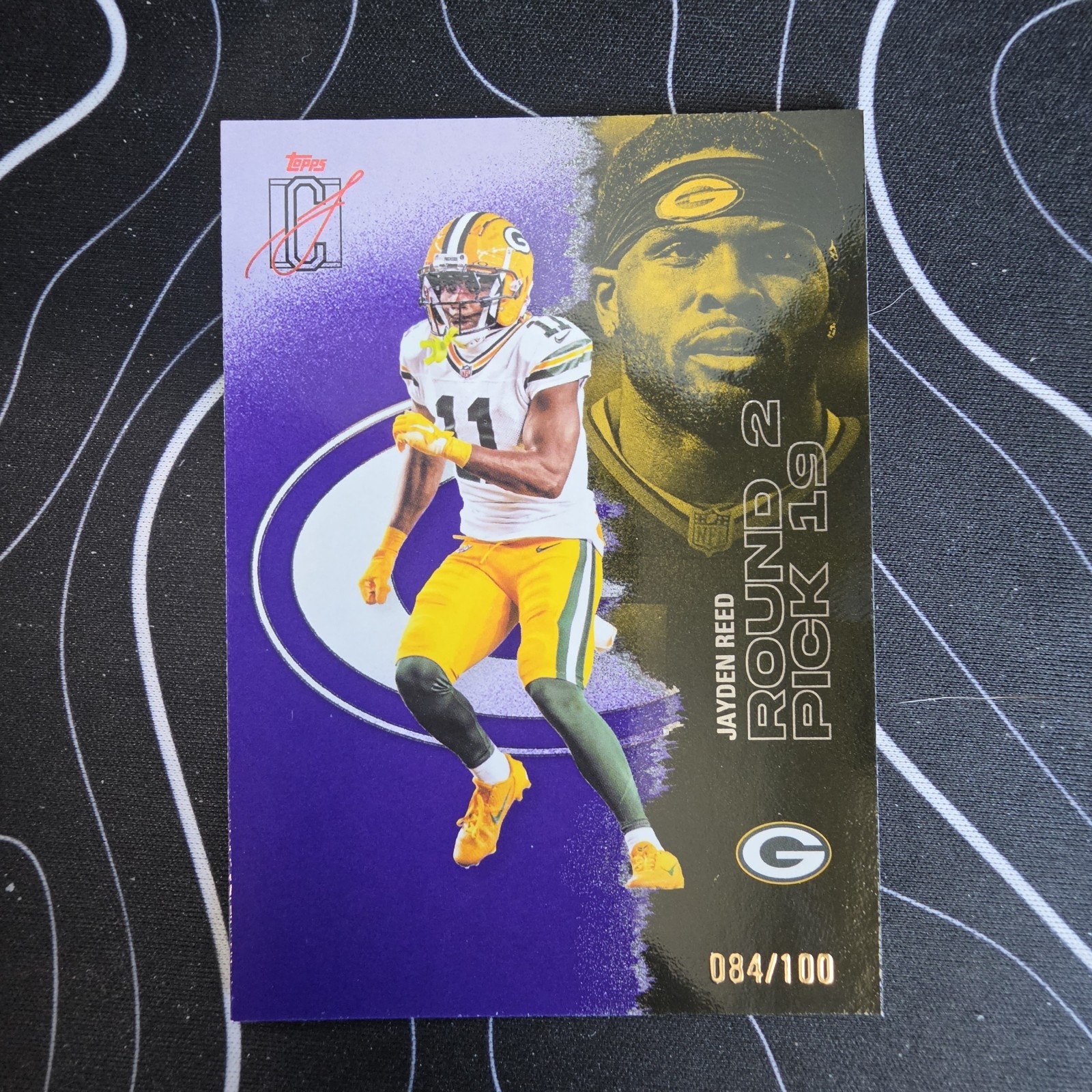 2025 Topps Signature Class - Jayden Reed - Chrome Purple Refractor /100 Packers
