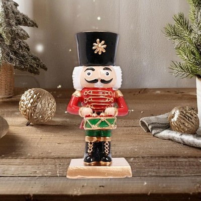 Kerzenständer Nussknacker Künstlerischer Kandelaber Skulptur für Mantel von