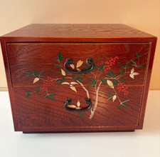 Japanese Wooden Small Tansu Chest Drawer Cabinet Box Nandina Traditional