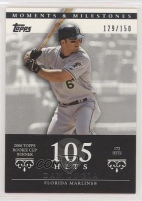 2007 Moments & Milestones Dan Uggla (2006 Topps Rookie Cup Winner 172 Hits) 00ir