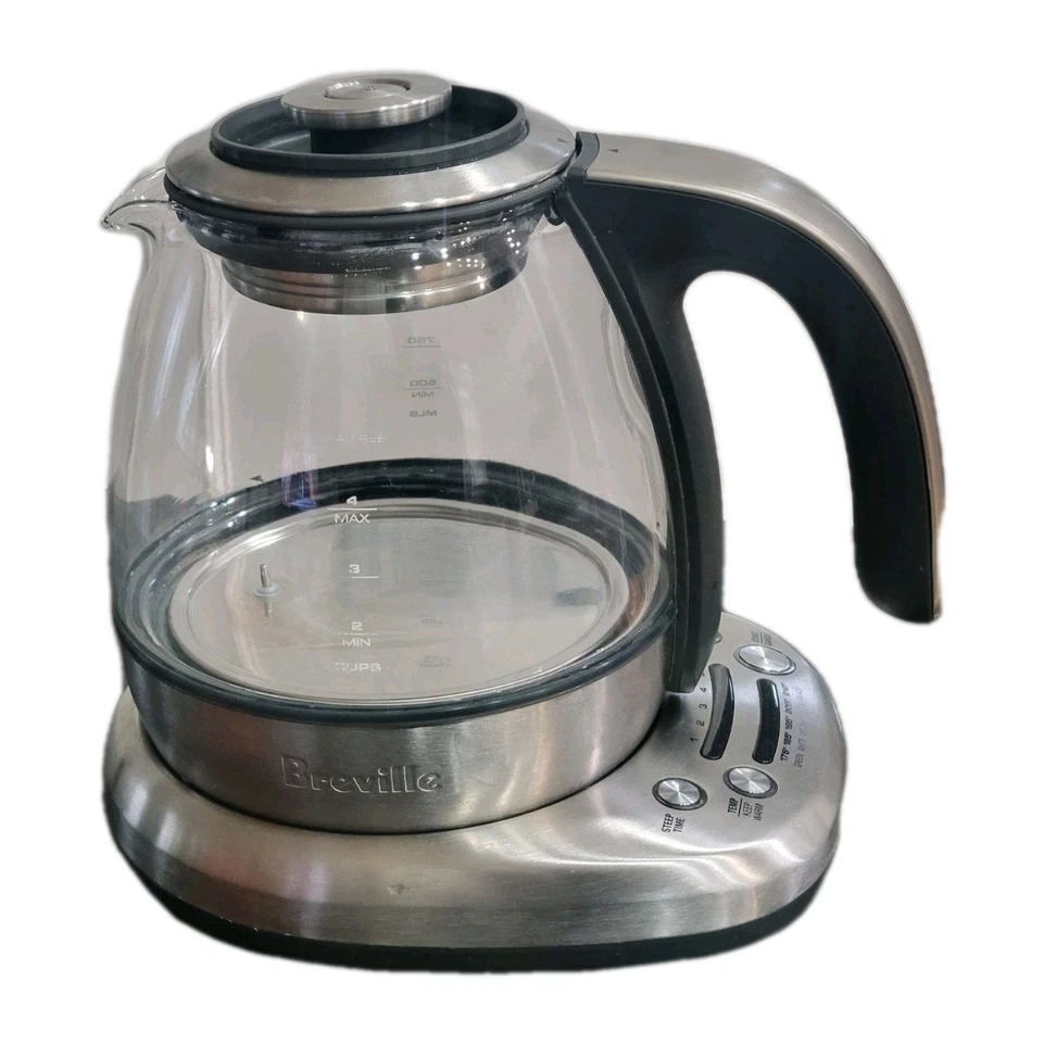 Hervidor de agua compacto infusor de té inteligente Breville BTM500 CLR - usado Foto 3 de 4